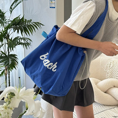 Canvas Bag Large Capacity Shoulder – Minimal Elegance | The Simple Co – Practical cottage, minimalist style, quiet luxury aesthetic, modern essential – The Simple Co.