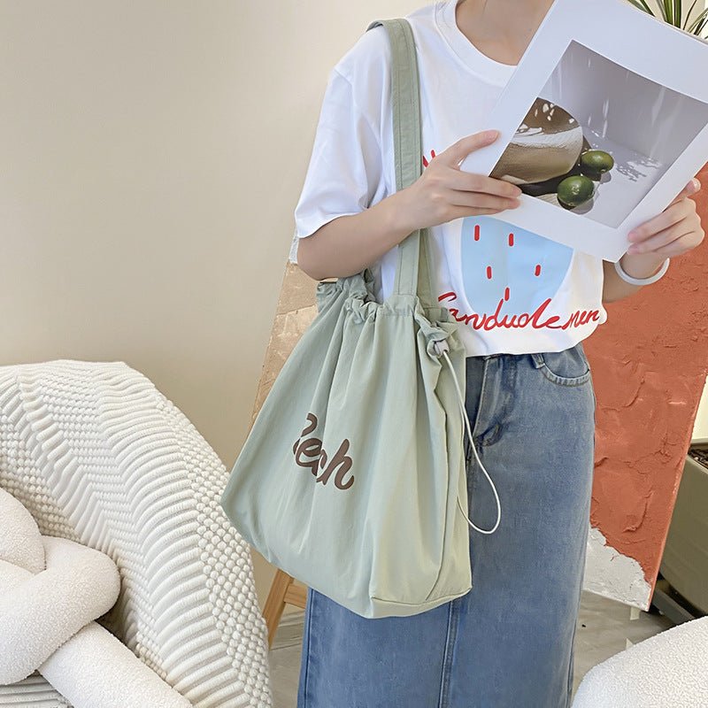 Canvas Bag Large Capacity Shoulder – Minimal Elegance | The Simple Co – Practical cottage, minimalist style, quiet luxury aesthetic, modern essential – The Simple Co.