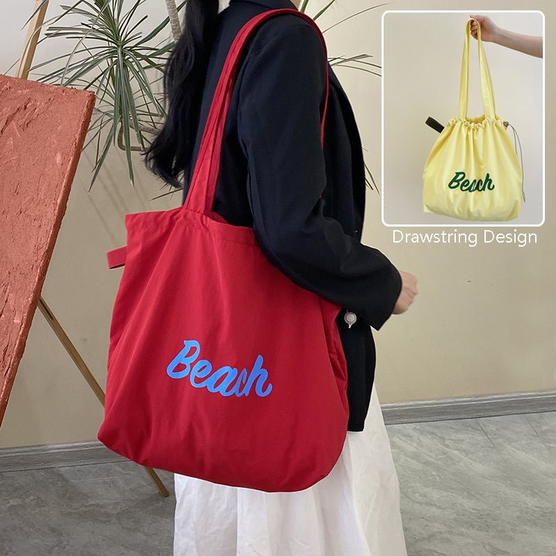 Canvas Bag Large Capacity Shoulder – Minimal Elegance | The Simple Co – Practical cottage, minimalist style, quiet luxury aesthetic, modern essential – The Simple Co.