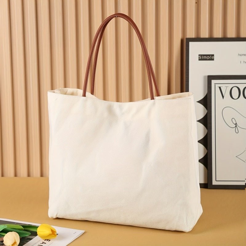 Canvas Tote Bag – Minimal Elegance | The Simple Co – Practical cottage, minimalist style, quiet luxury aesthetic, modern essential – The Simple Co.