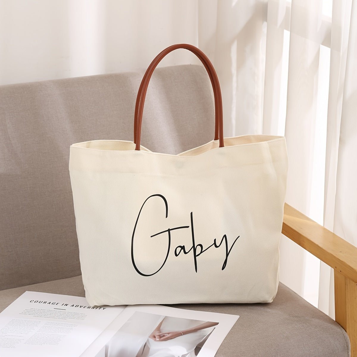 Canvas Tote Bag – Minimal Elegance | The Simple Co – Practical cottage, minimalist style, quiet luxury aesthetic, modern essential – The Simple Co.
