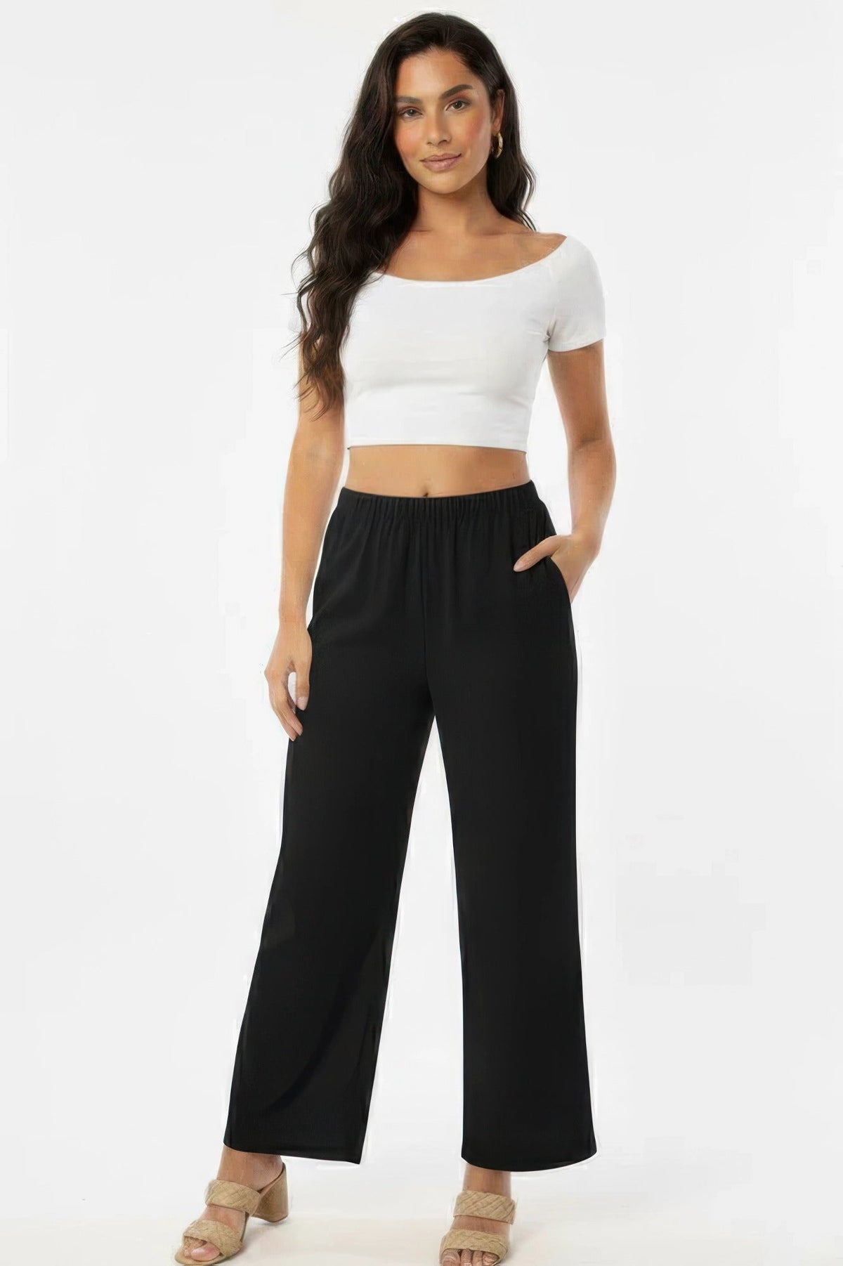 Cotton Wide-Leg Pants – Pants, minimalist style, quiet luxury aesthetic, modern essential – The Simple Co.