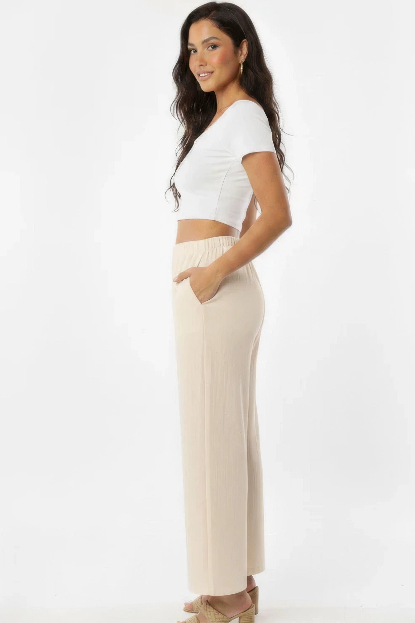 Cotton Wide-Leg Pants – Pants, minimalist style, quiet luxury aesthetic, modern essential – The Simple Co.