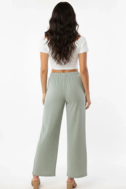 Cotton Wide-Leg Pants – Pants, minimalist style, quiet luxury aesthetic, modern essential – The Simple Co.