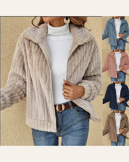 Cropped Lapel Jacket — warm ivory product cover