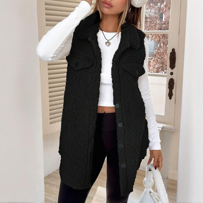 Women's Wool-Like Sleeveless Vest