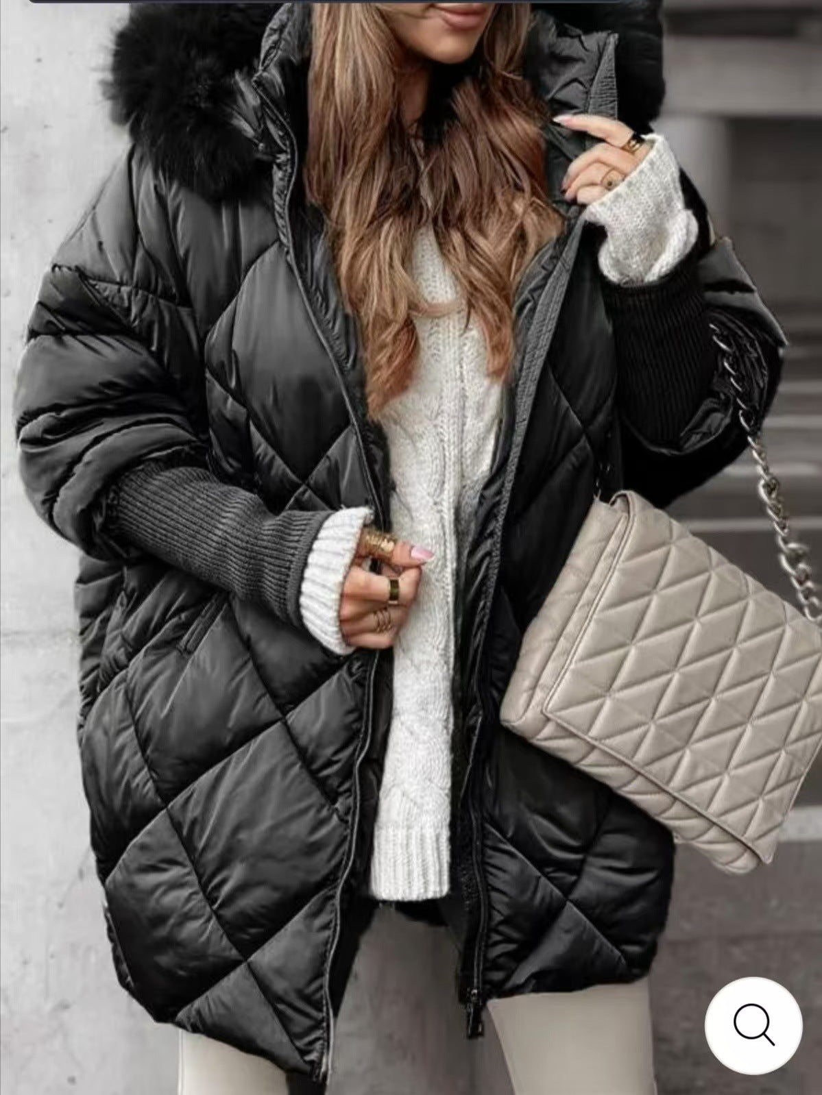 Winter Hooded Cardigan Coat
