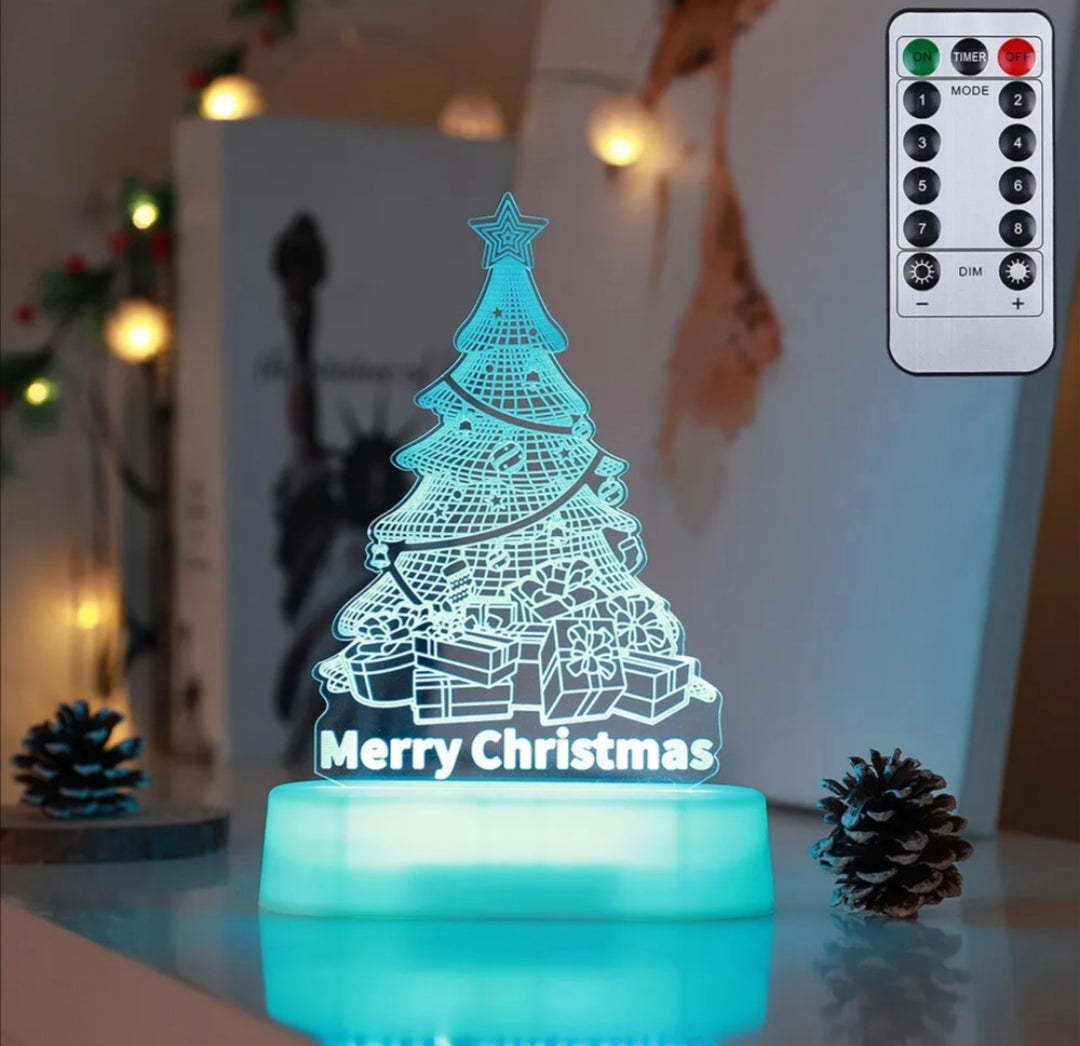 3D Acrylic LED Night Light Christmas