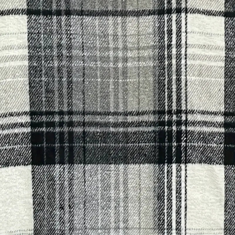 Women's Plaid Button-Up Shirt