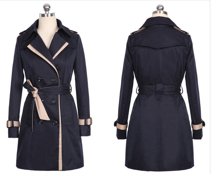 Women's Minimal Long Trench Coat