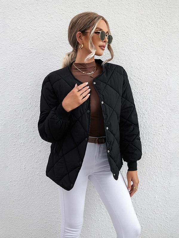 Diamond Check Casual Coat – Minimal Elegance | The Simple Co – Practical cottage, minimalist style, quiet luxury aesthetic, modern essential – The Simple Co.
