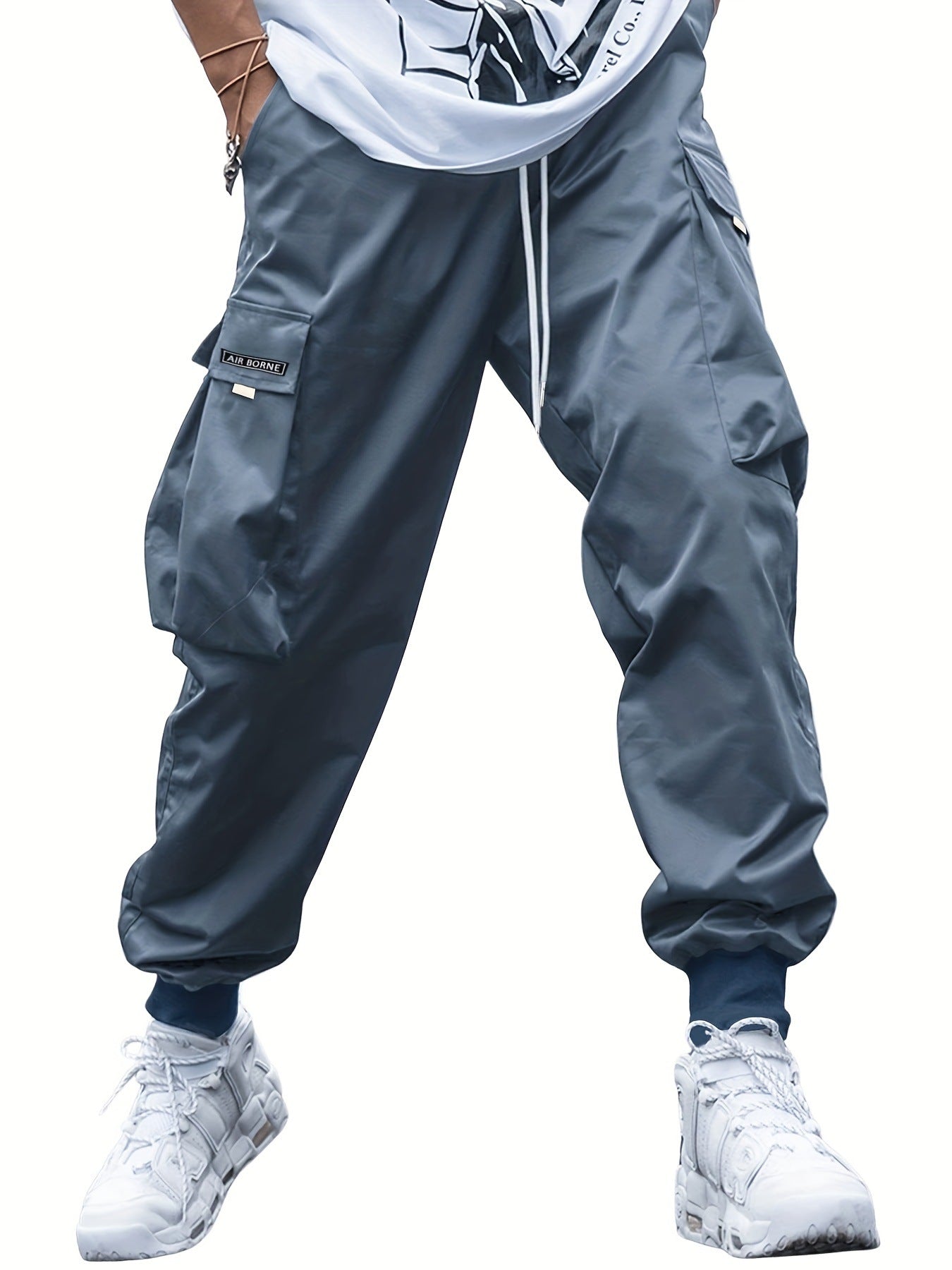 Multi-Pocket Cargo Pants Men's Hip-Hop Streetwear Trousers