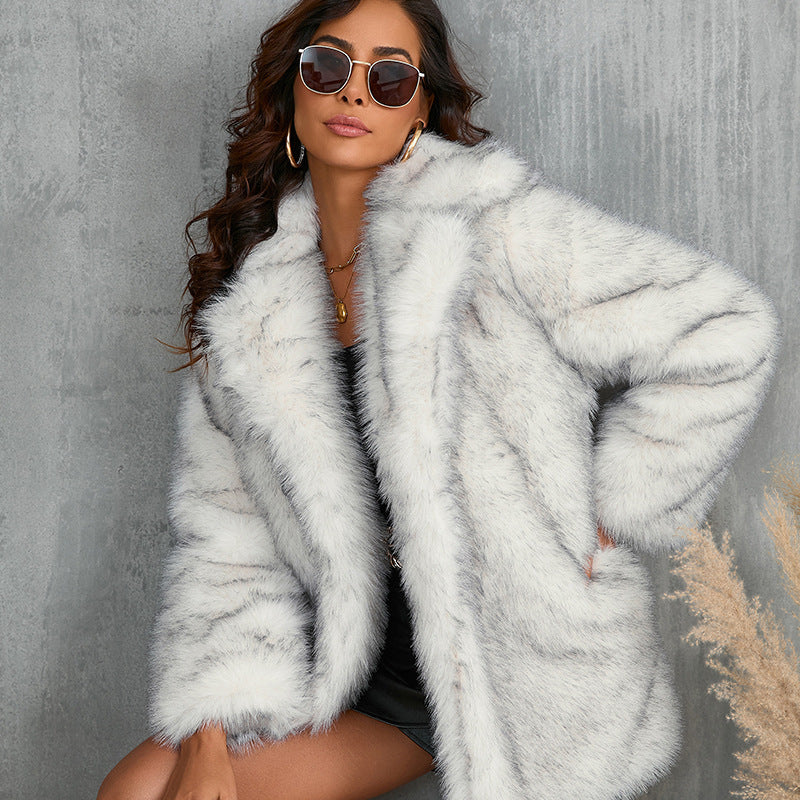 Women's Fur Collar Coat
