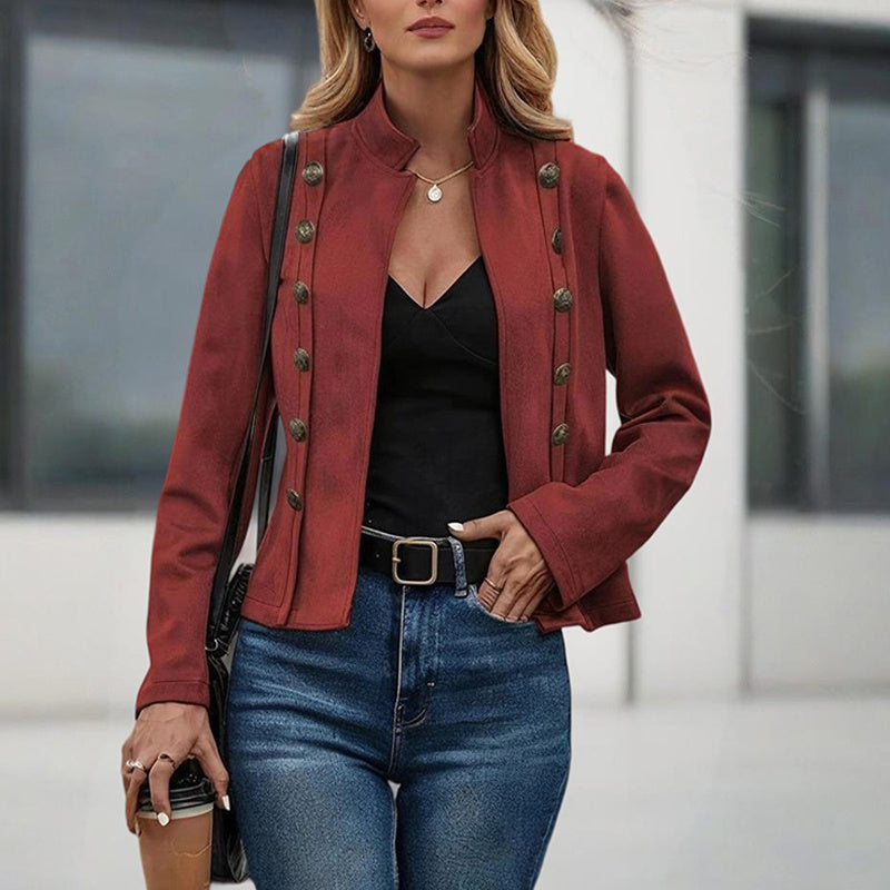 Women's Minimal Double-Breasted Jacket