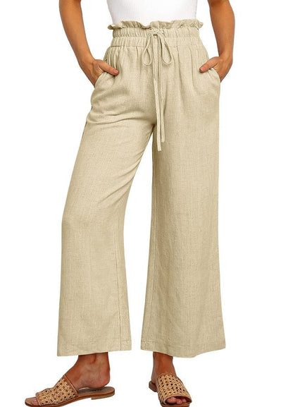 Elastic Waist Wide Leg Pants – Minimal Elegance | The Simple Co – Practical cottage, minimalist style, quiet luxury aesthetic, modern essential – The Simple Co.