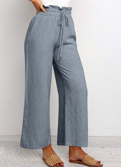 Elastic Waist Wide Leg Pants – Minimal Elegance | The Simple Co – Practical cottage, minimalist style, quiet luxury aesthetic, modern essential – The Simple Co.