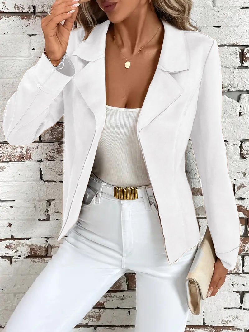 Elegant Slim - Fit Cardigan Jacket – Minimal Elegance | The Simple Co – Practical cottage, minimalist style, quiet luxury aesthetic, modern essential – The Simple Co.