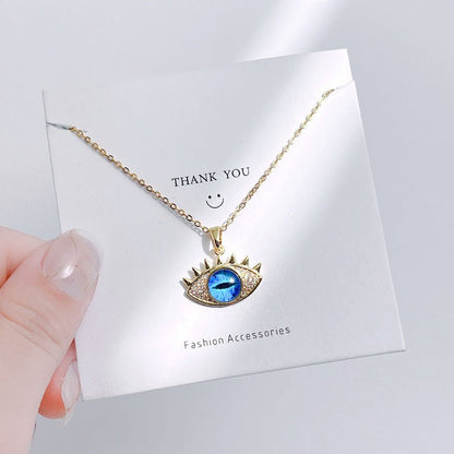 Evil Eye Hamsa Hand Protection Necklace Titanium Steel – Minimal Elegance | The Simple Co – Necklaces (Minimalist / Statement / Unis, minimalist style, quiet luxury aesthetic, modern essential – The Simple Co.