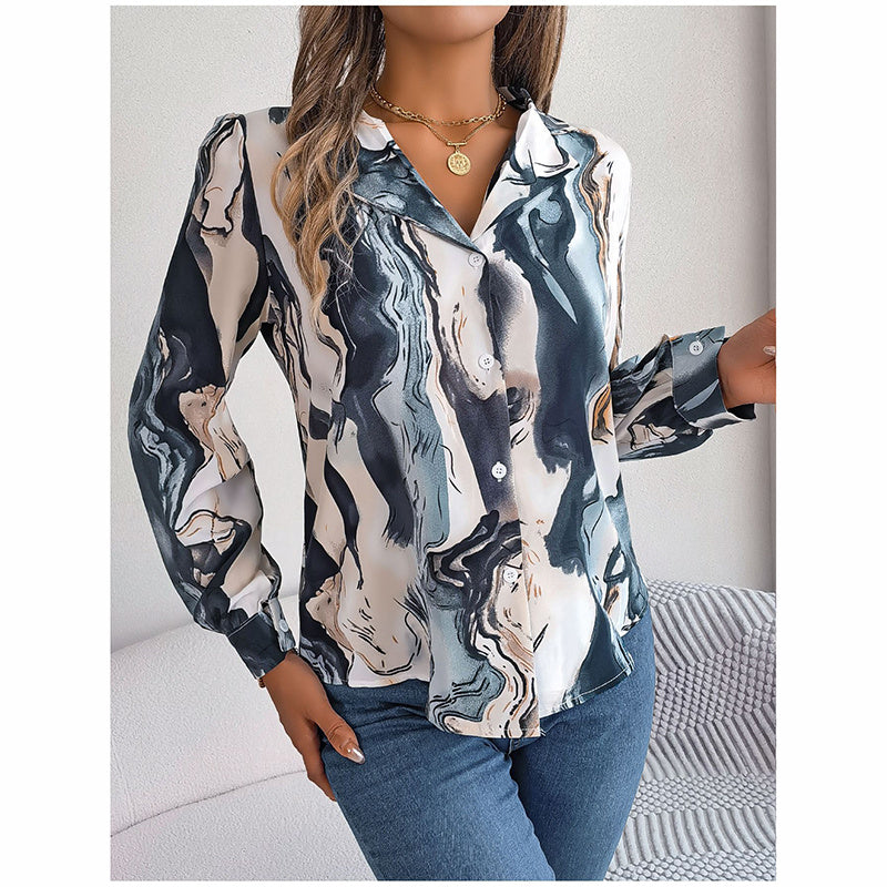 Women Fashion Button Down Shirts V