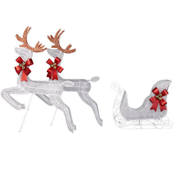 Lighted Reindeer Sleigh Set 270 LED