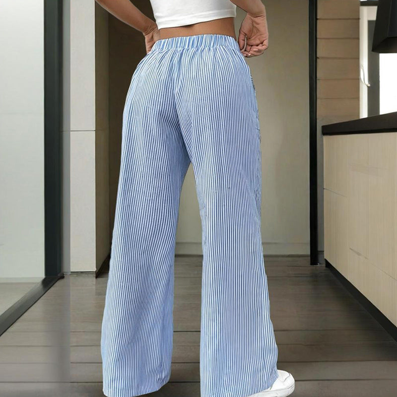 Striped Wide Leg Pants