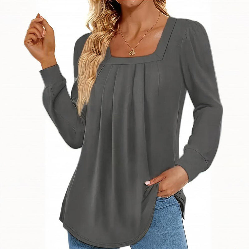 Women's Puff Sleeve Square Neck Blouse