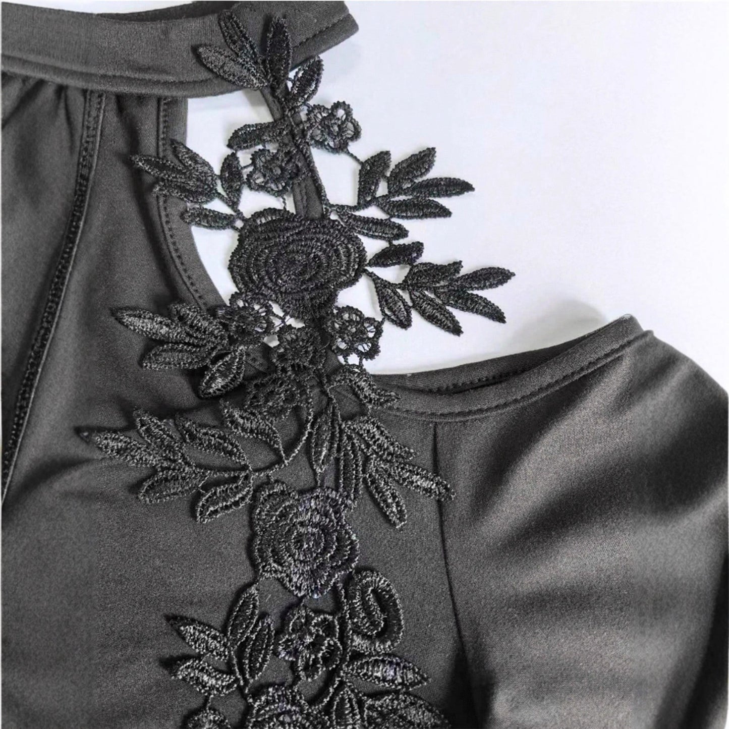 Elegant Hollow Out Off-Shoulder Knit Top - Pleated Curved Hem