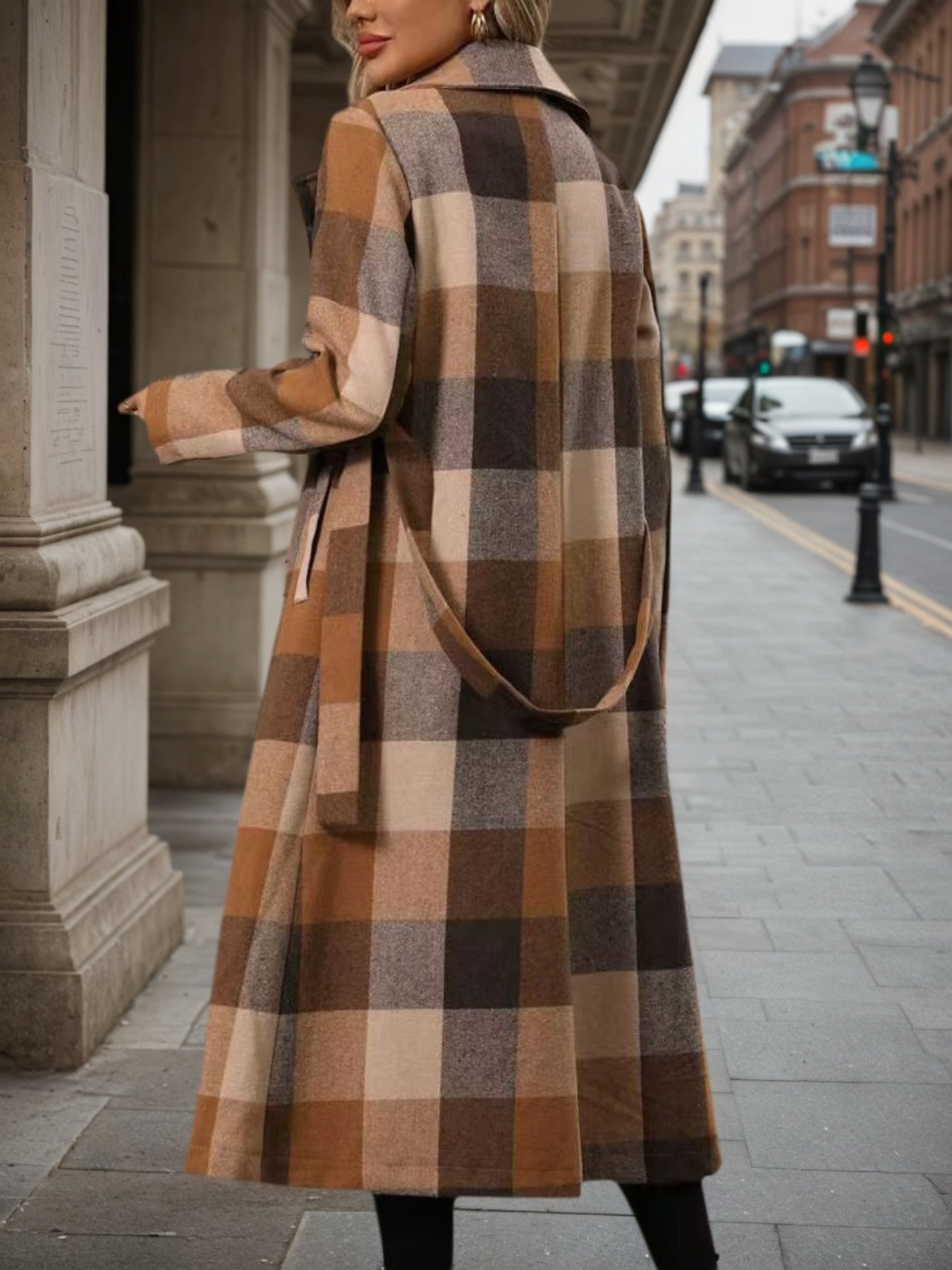 Women's Woolen Double-Breasted Coat - 2026 Winter Collection Long Outerwear