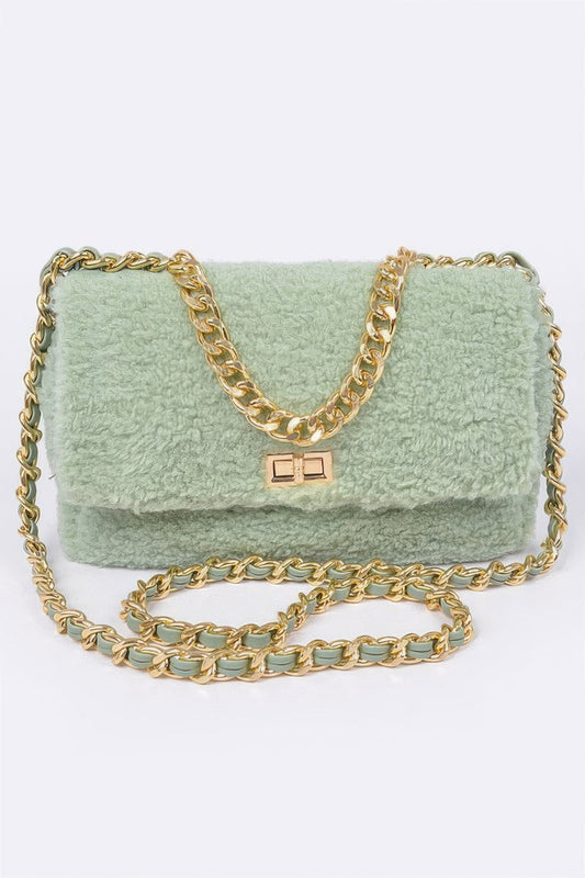 Faux Fur Shoulder Bag – , minimalist style, quiet luxury aesthetic, modern essential – The Simple Co.