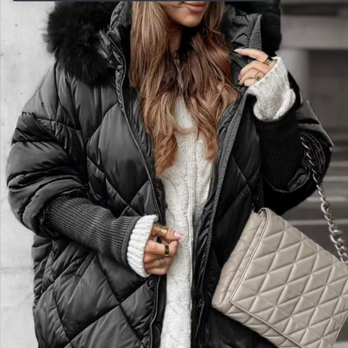 Winter Hooded Cardigan Coat