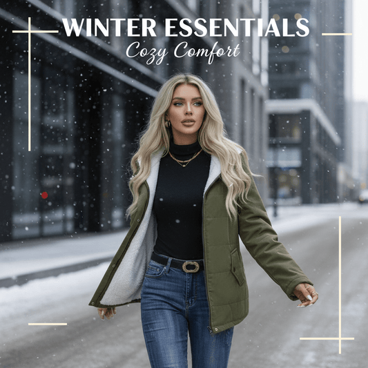 Fleece - Lined Hooded Winter Coat – Minimal Elegance | The Simple Co – Practical cottage, minimalist style, quiet luxury aesthetic, modern essential – The Simple Co.