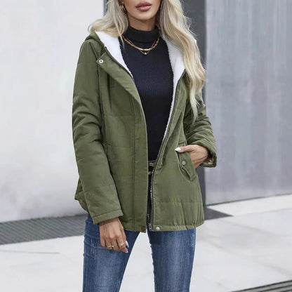 Fleece - Lined Hooded Winter Coat – Minimal Elegance | The Simple Co – Practical cottage, minimalist style, quiet luxury aesthetic, modern essential – The Simple Co.