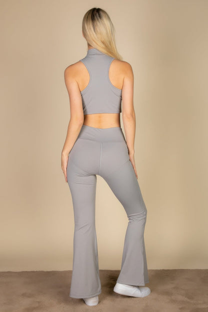 High-Neck Racerback Tank – Tops, minimalist style, quiet luxury aesthetic, modern essential – The Simple Co.