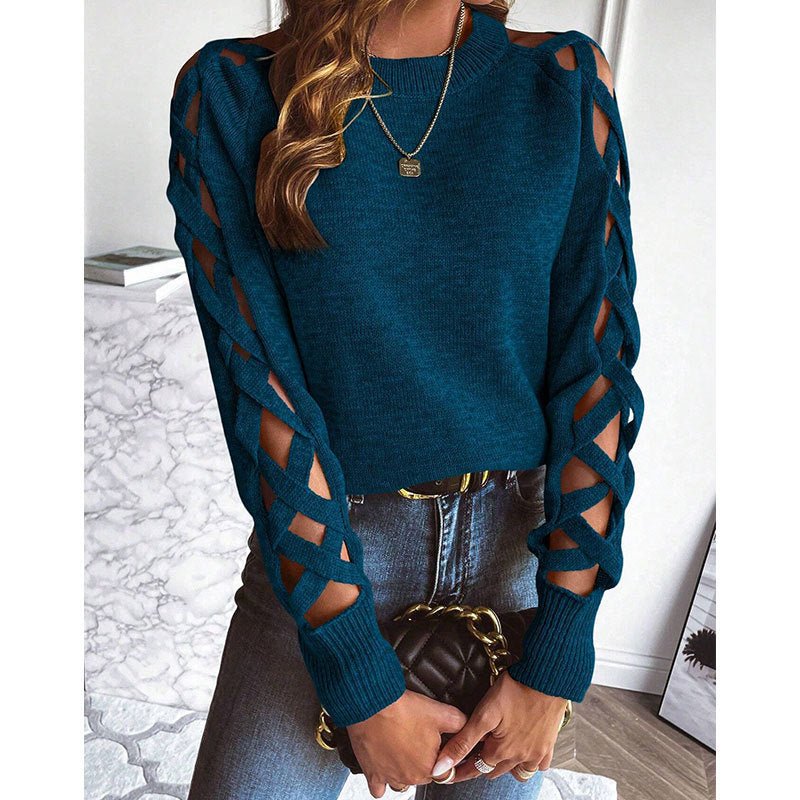 Hollow Out Sweater – Minimal Elegance | The Simple Co – Practical cottage, minimalist style, quiet luxury aesthetic, modern essential – The Simple Co.
