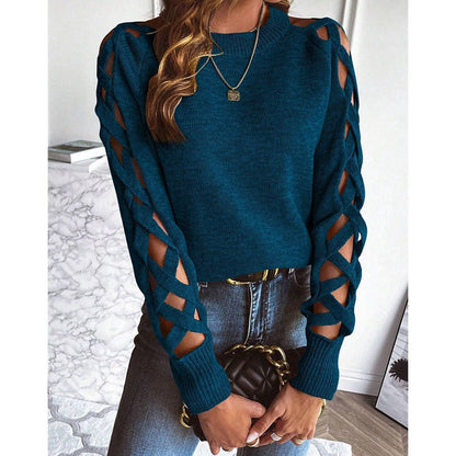 Hollow Out Sweater – Minimal Elegance | The Simple Co – Practical cottage, minimalist style, quiet luxury aesthetic, modern essential – The Simple Co.