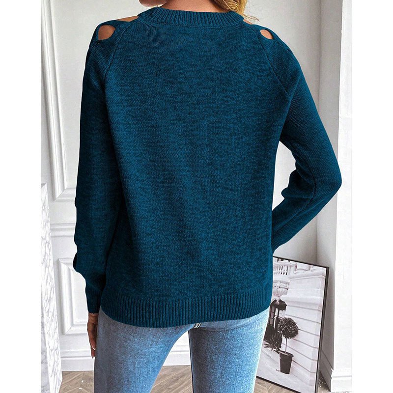 Hollow Out Sweater – Minimal Elegance | The Simple Co – Practical cottage, minimalist style, quiet luxury aesthetic, modern essential – The Simple Co.