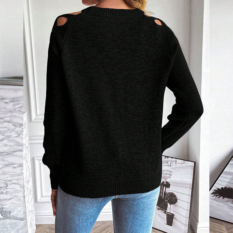 Hollow Out Sweater – Minimal Elegance | The Simple Co – Practical cottage, minimalist style, quiet luxury aesthetic, modern essential – The Simple Co.