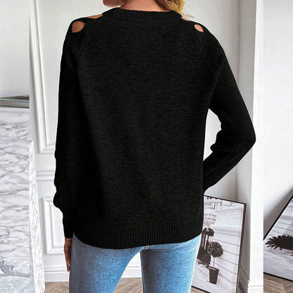Hollow Out Sweater – Minimal Elegance | The Simple Co – Practical cottage, minimalist style, quiet luxury aesthetic, modern essential – The Simple Co.