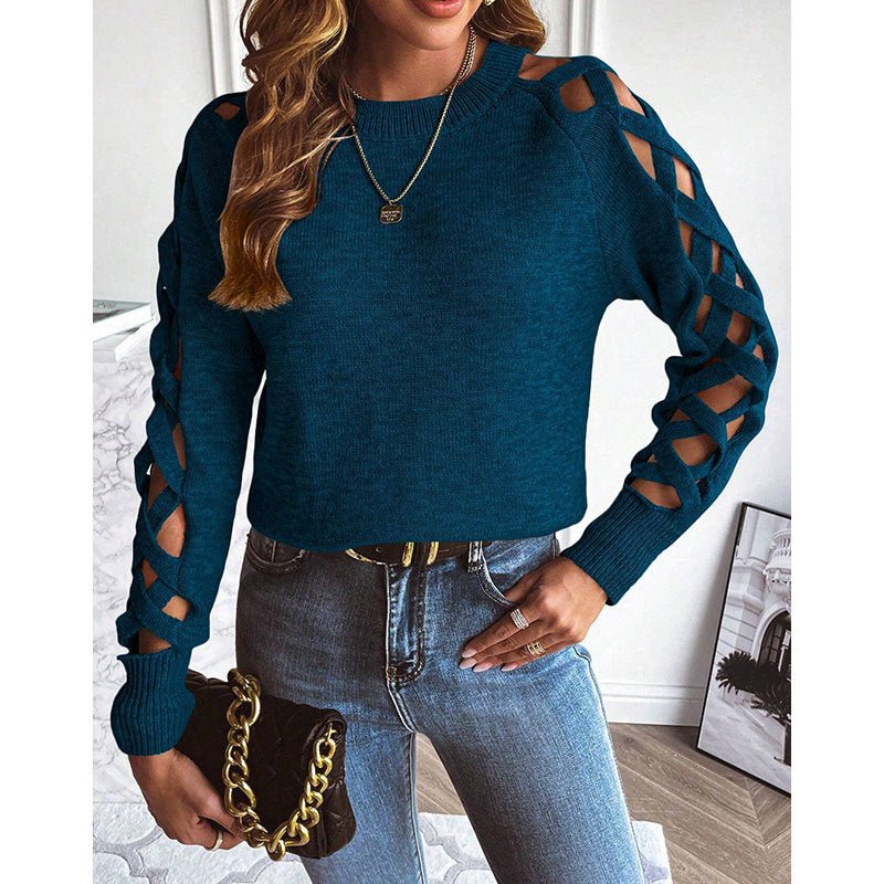 Hollow Out Sweater – Minimal Elegance | The Simple Co – Practical cottage, minimalist style, quiet luxury aesthetic, modern essential – The Simple Co.
