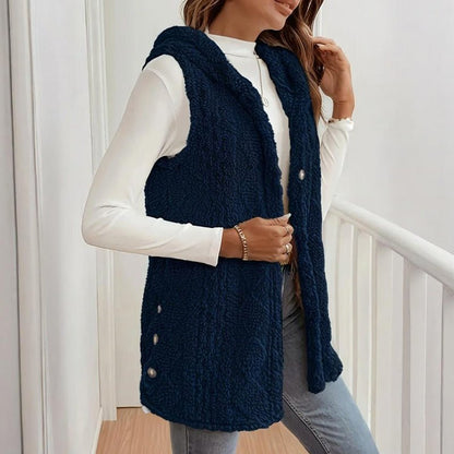 Hooded Vest – Minimal Elegance | The Simple Co – Practical cottage, minimalist style, quiet luxury aesthetic, modern essential – The Simple Co.