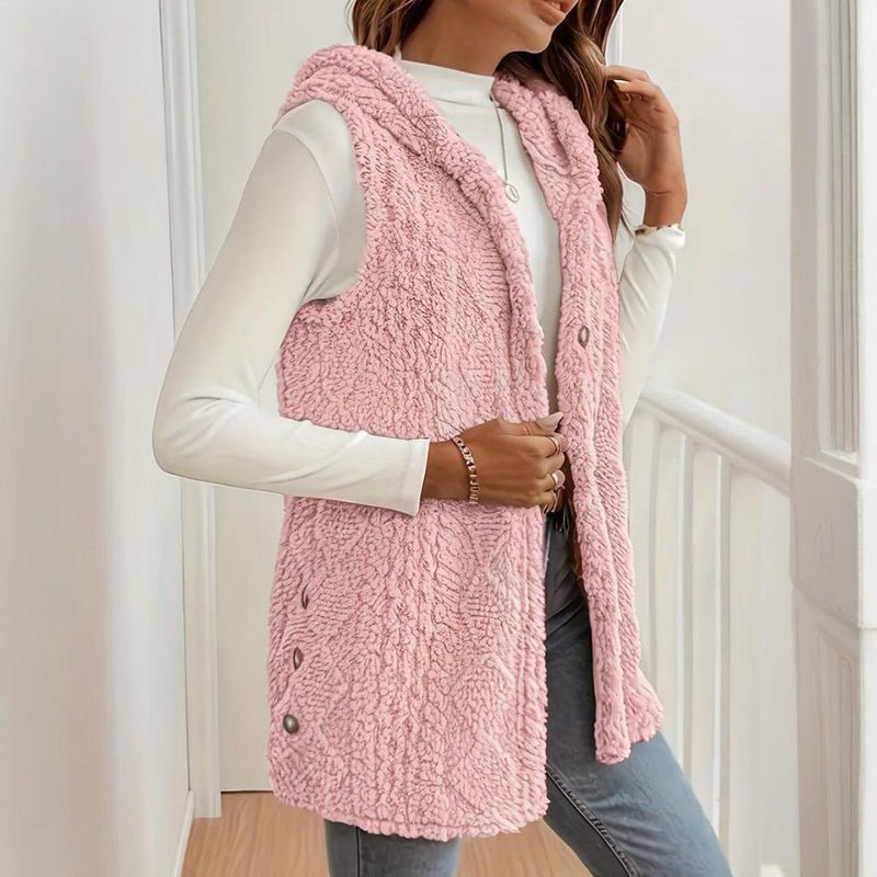 Hooded Vest – Minimal Elegance | The Simple Co – Practical cottage, minimalist style, quiet luxury aesthetic, modern essential – The Simple Co.