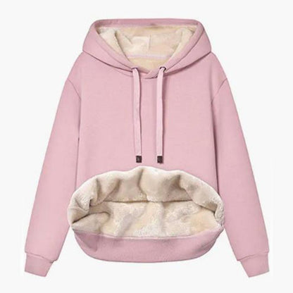 Lamb Fleece Hooded Sweatshirt Jacket - 2026 Winter Collection Warm Sports Jacket – Minimal Elegance | The Simple Co – Practical cottage, minimalist style, quiet luxury aesthetic, modern essential – The Simple Co.