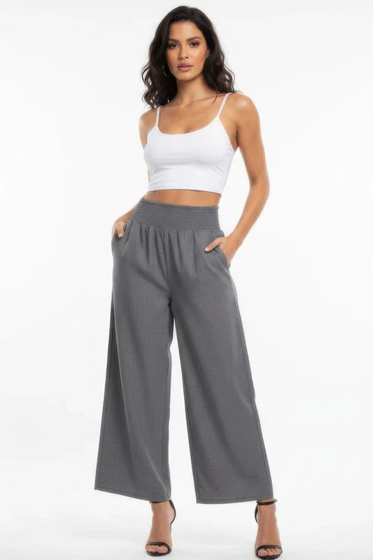 Lightweight High-Waist Wide-Leg Pants – , minimalist style, quiet luxury aesthetic, modern essential – The Simple Co.