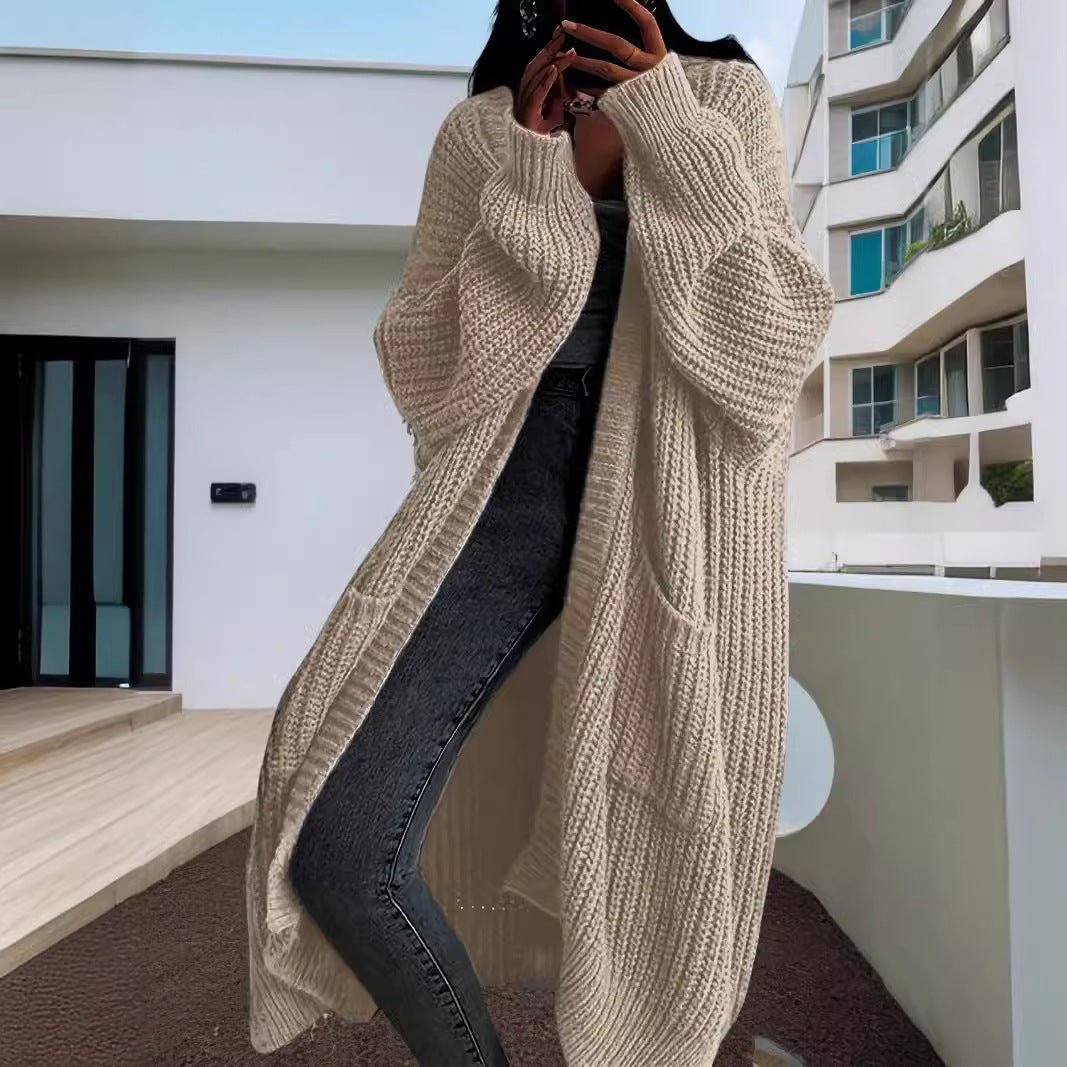 Long Knitted Cardigan – Minimal Elegance | The Simple Co – Practical cottage, minimalist style, quiet luxury aesthetic, modern essential – The Simple Co.
