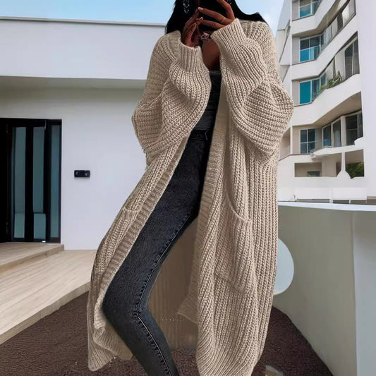 Long Knitted Cardigan – Minimal Elegance | The Simple Co – Practical cottage, minimalist style, quiet luxury aesthetic, modern essential – The Simple Co.