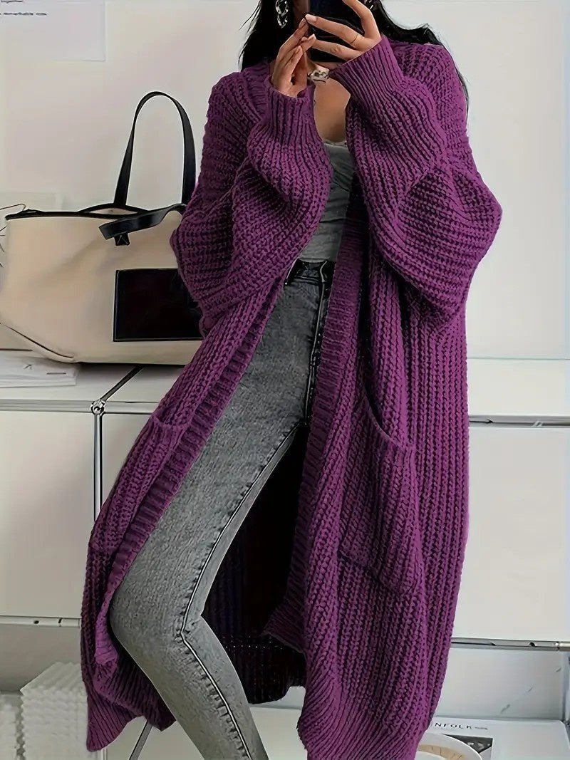 Long Knitted Cardigan – Minimal Elegance | The Simple Co – Practical cottage, minimalist style, quiet luxury aesthetic, modern essential – The Simple Co.