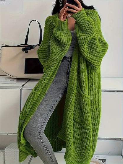 Long Knitted Cardigan – Minimal Elegance | The Simple Co – Practical cottage, minimalist style, quiet luxury aesthetic, modern essential – The Simple Co.