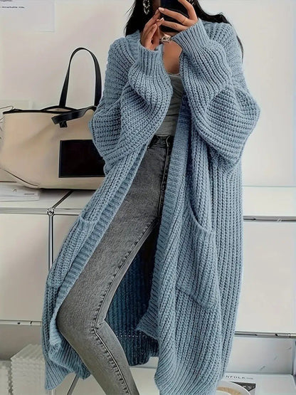 Long Knitted Cardigan – Minimal Elegance | The Simple Co – Practical cottage, minimalist style, quiet luxury aesthetic, modern essential – The Simple Co.