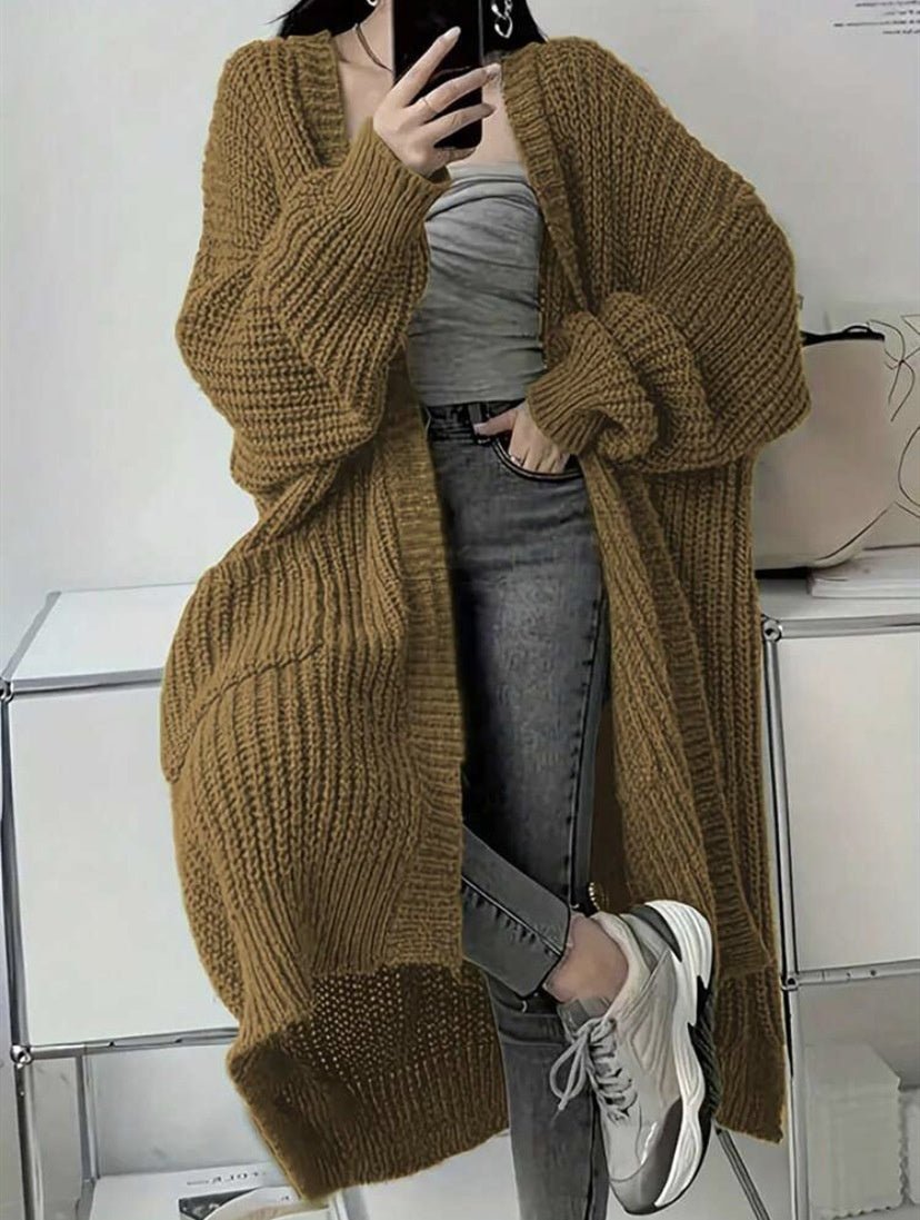 Long Knitted Cardigan – Minimal Elegance | The Simple Co – Practical cottage, minimalist style, quiet luxury aesthetic, modern essential – The Simple Co.
