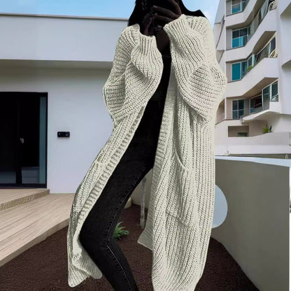 Long Knitted Cardigan – Minimal Elegance | The Simple Co – Practical cottage, minimalist style, quiet luxury aesthetic, modern essential – The Simple Co.